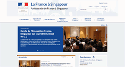 Desktop Screenshot of ambafrance-sg.org