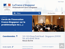Tablet Screenshot of ambafrance-sg.org